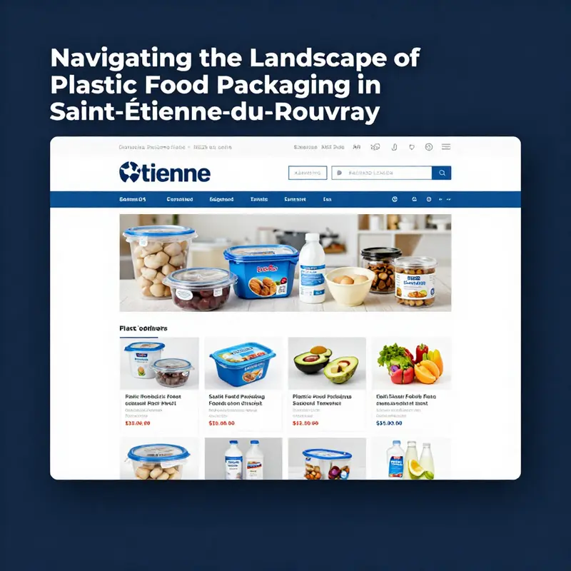 Diverse plastic food packaging options available at local suppliers in Saint-Étienne-du-Rouvray.