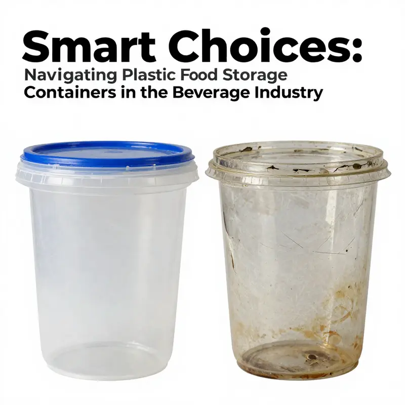 Chemical safety risks associated with different types of plastic containers for food storage.