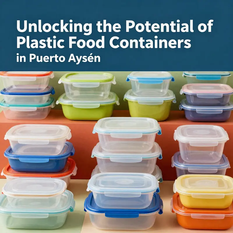 A range of plastic food containers ideal for businesses in Puerto Aysén.