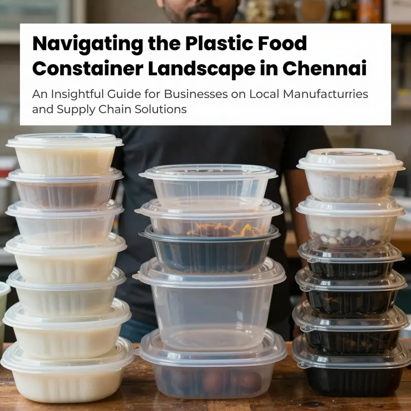An artistic collage showcasing different plastic food containers utilized in food service operations, reflecting the diversity of options available.