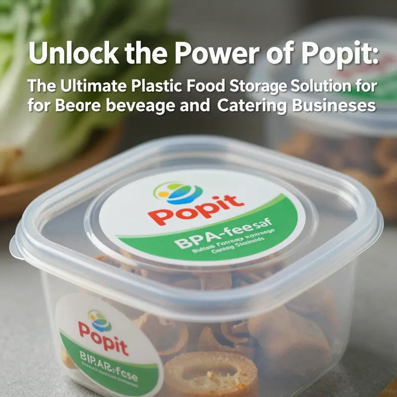Showcasing the versatility of Popit containers in catering and beverage services.