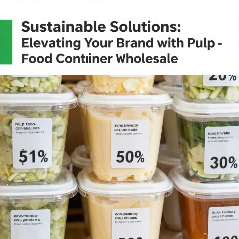Efficient sourcing strategies for eco-friendly pulp food containers.