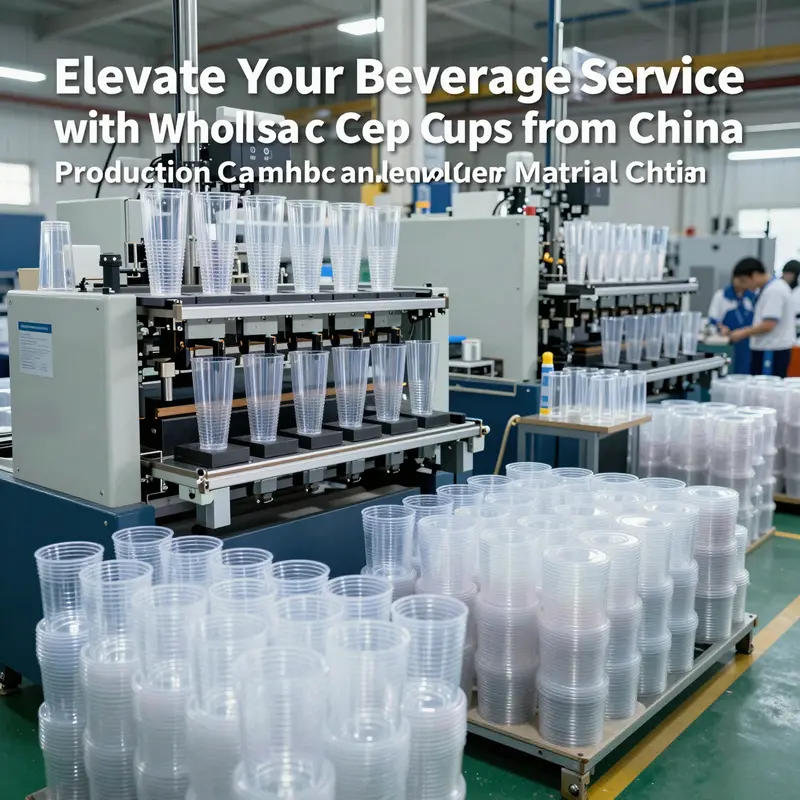 China’s advanced manufacturing capabilities in producing a wide range of clear plastic cups.