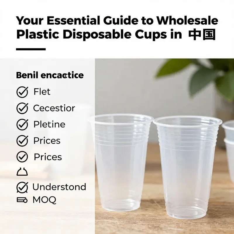 Diverse selection of wholesale plastic cups from key Chinese suppliers.
