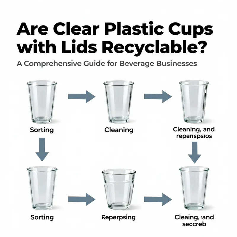 Types of plastics used in clear cups: a focus on recyclability.