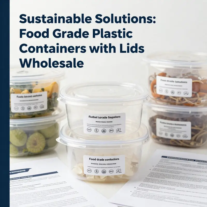 Diverse food-grade plastic containers catering to the growing market trends among businesses.