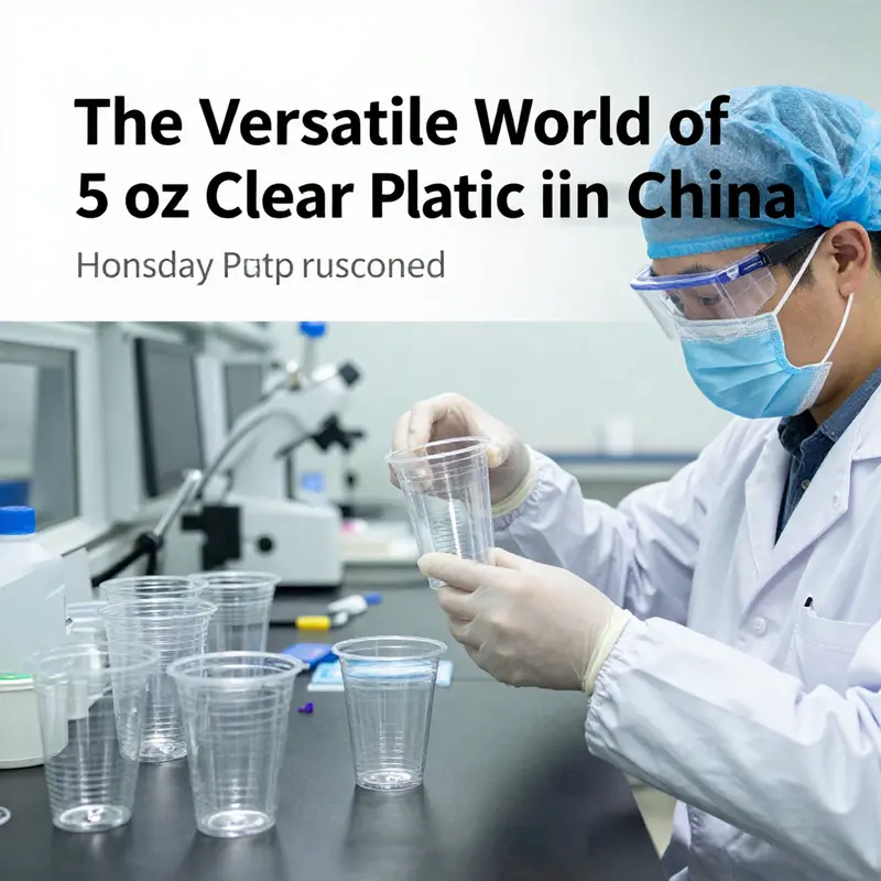 Manufacturing facility producing high-quality 5 oz clear plastic cups.