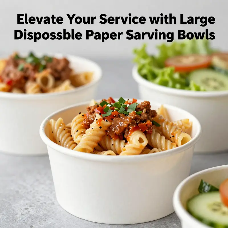 Coated paper bowls are ideal for sauces and moist foods, enhancing both presentation and functionality.