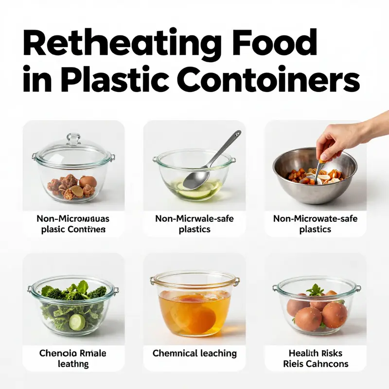 A display of microwave-safe plastic containers in a bustling restaurant kitchen.