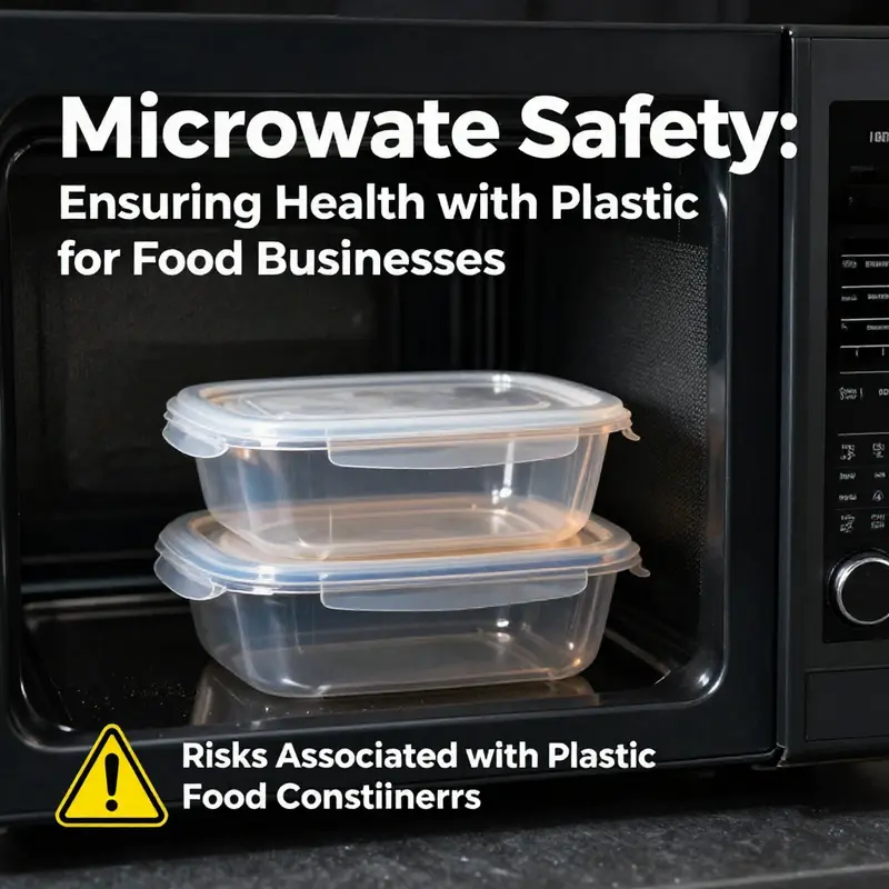 Visual guide to identifying safe plastic food containers with recycling symbols.