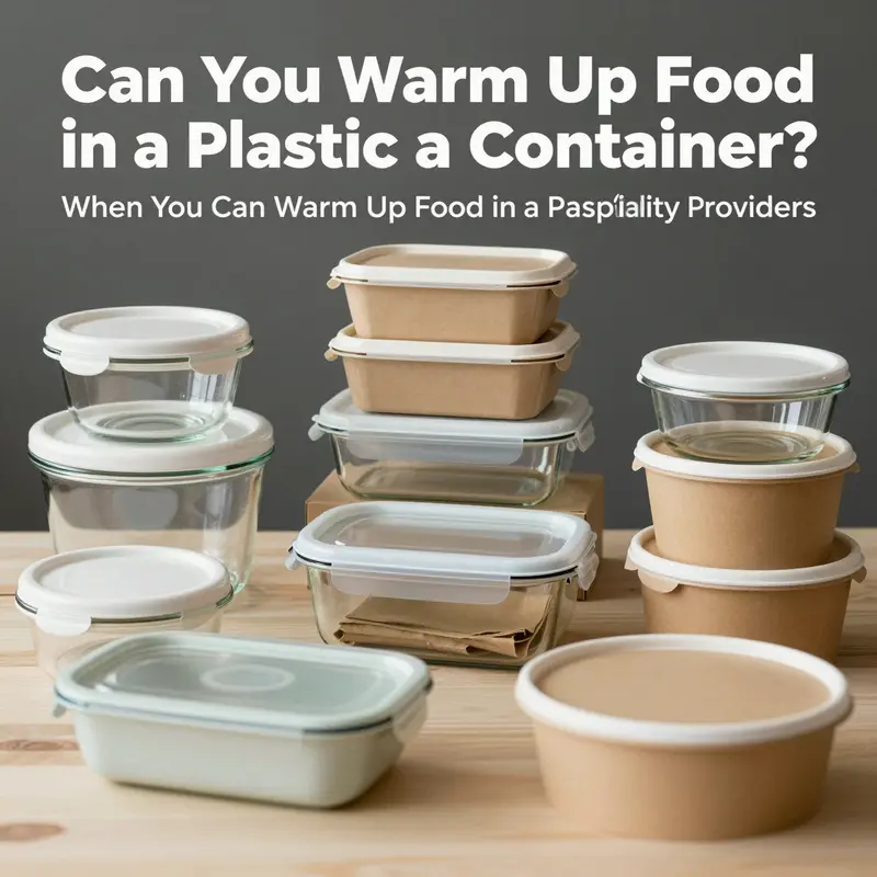 Illustrating the potential dangers of using non-microwave-safe plastics for warming food.