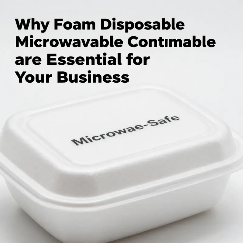 Diverse range of foam disposable microwavable food containers available for food businesses.