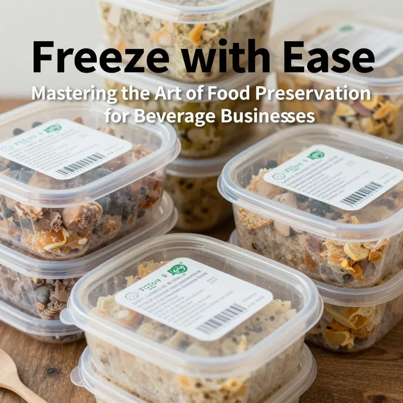 A selection of freezer-safe plastic containers ideal for preserving food quality during freezing.