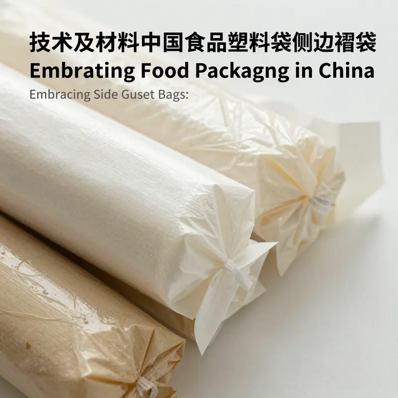 Diverse materials used for side gusset bags that enhance packaging efficiency and product freshness.