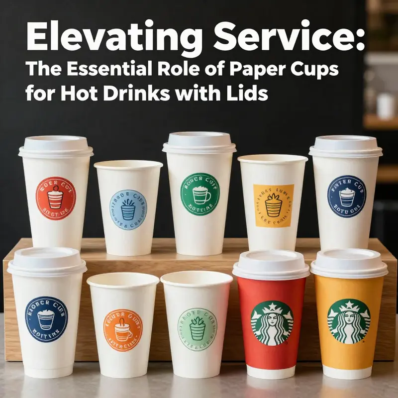 A diverse selection of paper cups for hot drinks, highlighting their practicality and eco-friendly features.