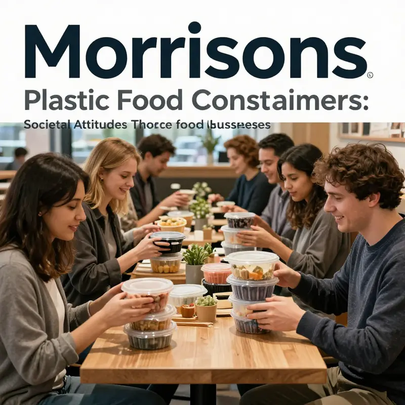 Morrisons’ refillable containers at a meat, fish, and deli counter emphasizing sustainability.
