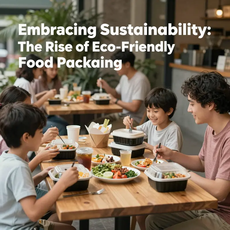 Diverse eco-friendly food packaging solutions trending in the market.