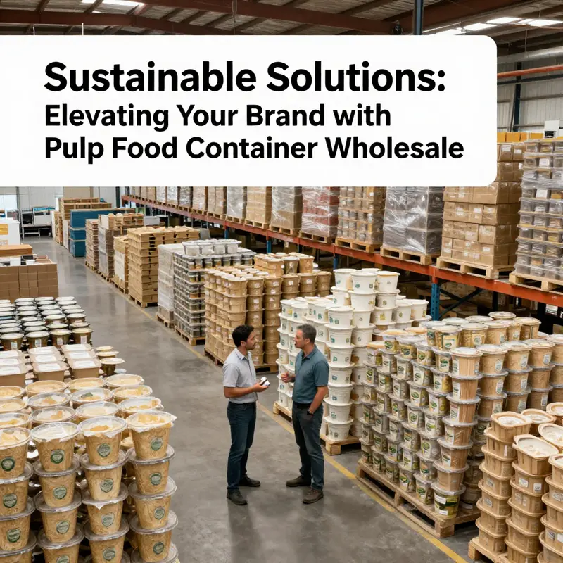 Efficient sourcing strategies for eco-friendly pulp food containers.
