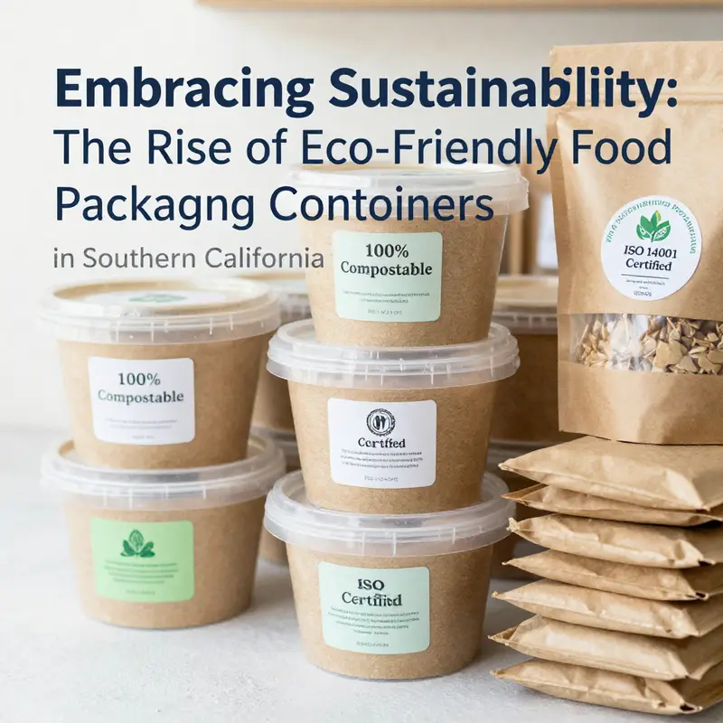 An assortment of eco-friendly food packaging solutions highlighting innovation in sustainable materials.