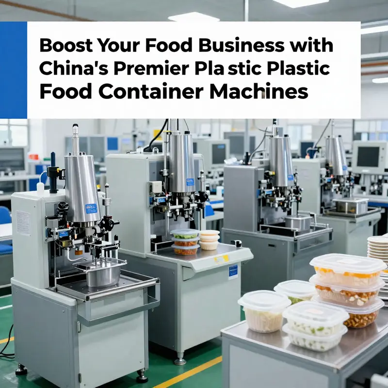 Advanced features of a plastic food container making machine enhancing productivity.