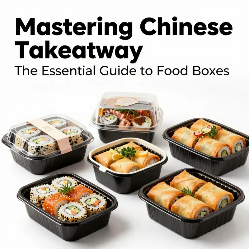 Emphasizing the variety of eco-friendly paper takeaway boxes available for diverse cuisines.