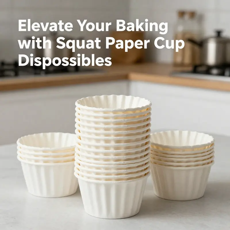 The innovative design of squat paper baking cups underlines their structural stability and efficiency in modern baking.
