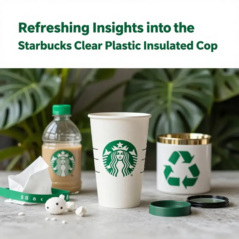 Detailed view of the Starbucks Clear Plastic Insulated Cup revealing its double-wall design and vibrant beverage.