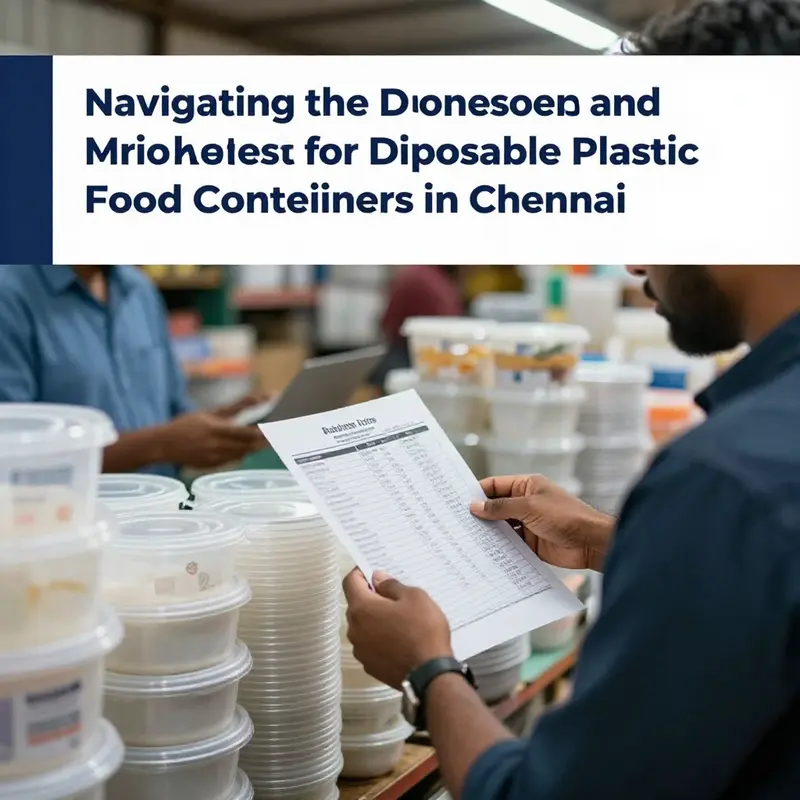 A bustling Chennai market illustrating the diversity of disposable plastic food containers available for wholesale.