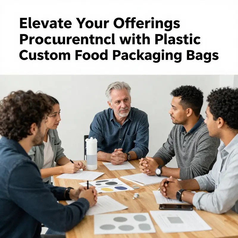 An assortment of customized plastic food packaging bags reflecting diverse design options.