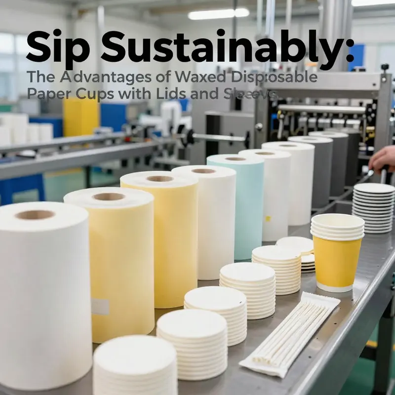 A detailed look at the materials and design of waxed disposable paper cups, emphasizing their quality and functionality.