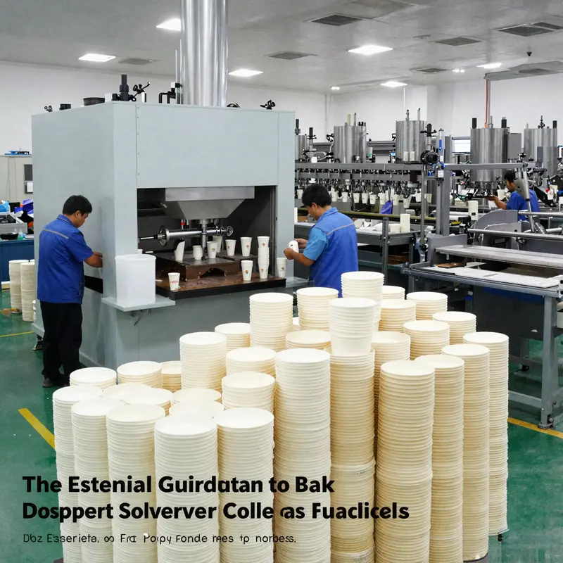 The bustling manufacturing hub for 12 oz disposable coffee cups in China, illustrating the dynamics of a well-integrated supply chain.