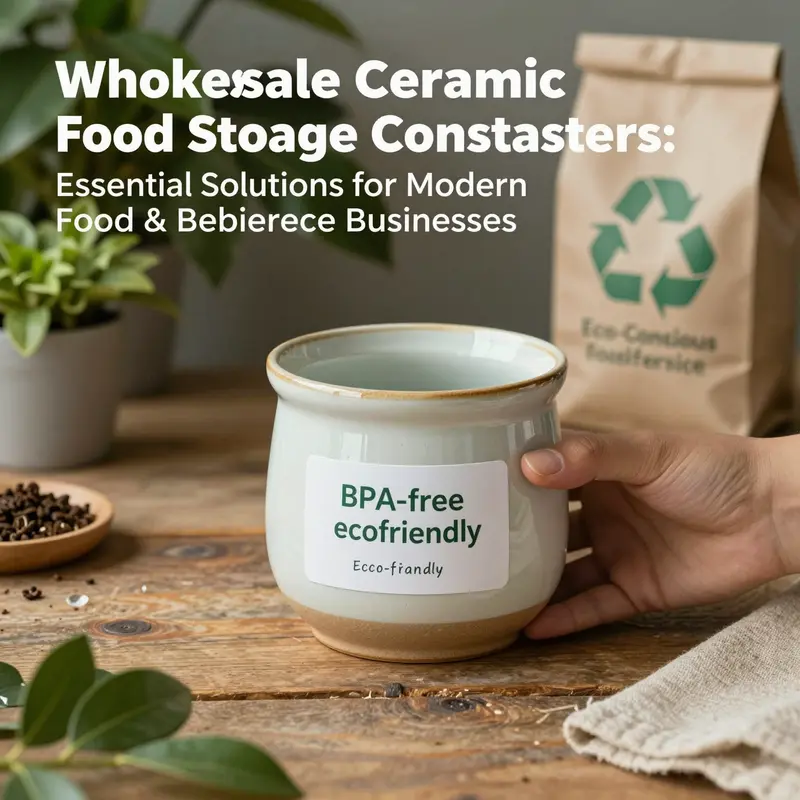 Versatile wholesale ceramic containers displaying diverse designs and airtight lids perfect for food and beverage storage.