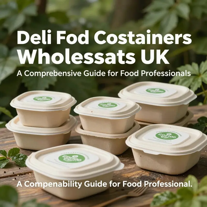 A variety of deli food containers available from trusted suppliers in the UK, highlighting versatility and supplier branding.