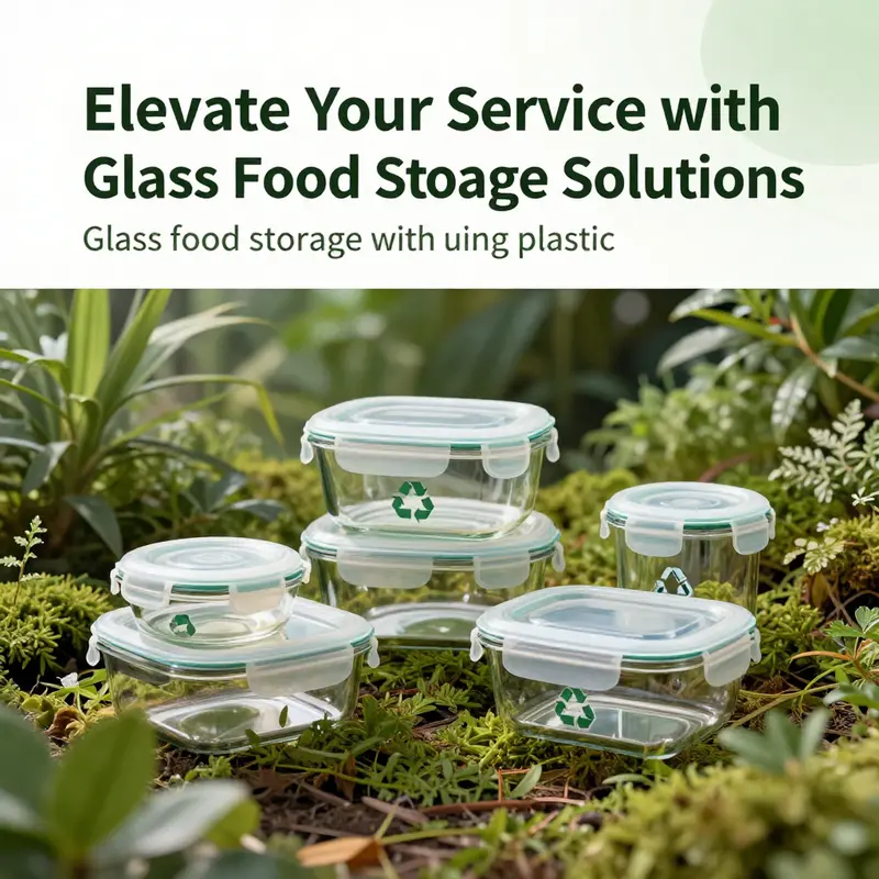 A kitchen showcasing glass food storage containers, emphasizing health and safety in food storage.