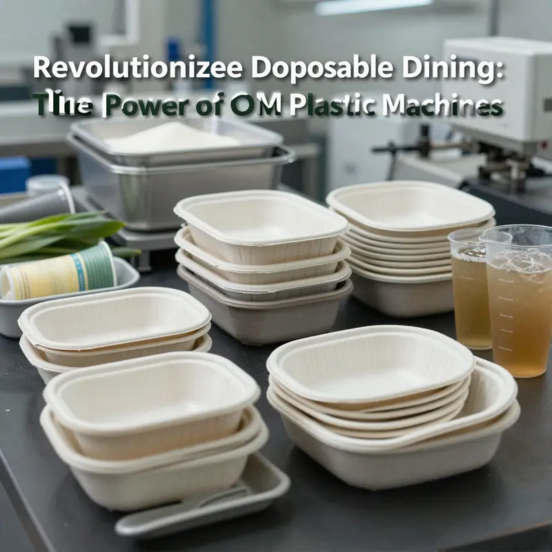 An advanced OEM plastic cup machine demonstrating high efficiency and automation in disposable tray and cup production.