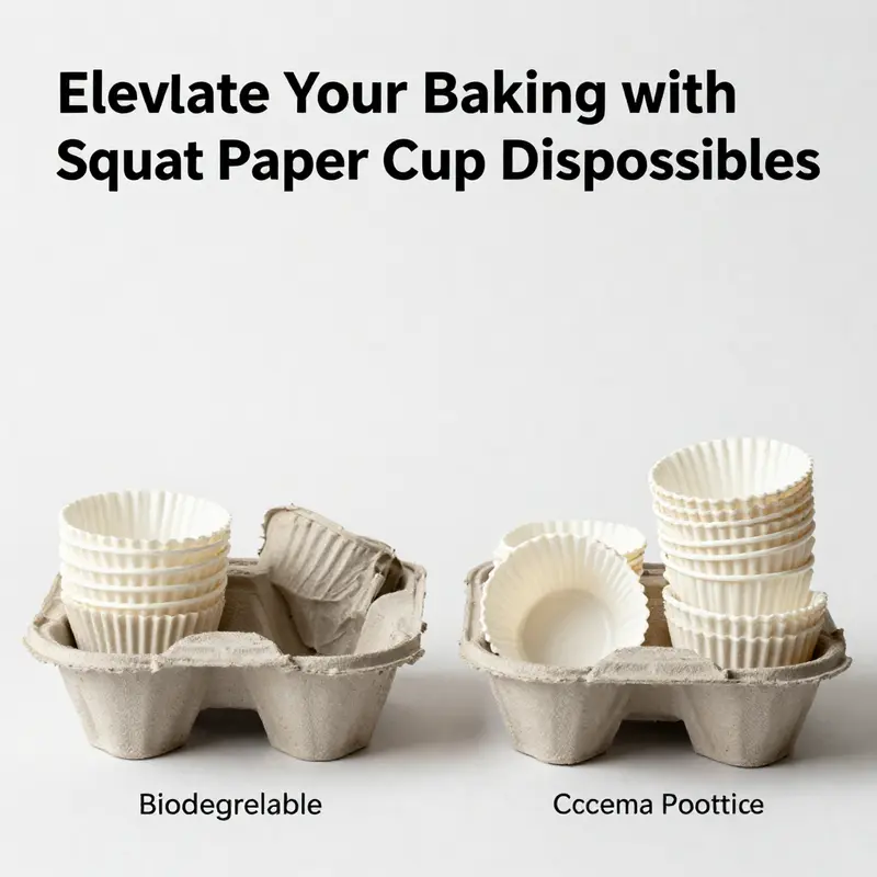 The innovative design of squat paper baking cups underlines their structural stability and efficiency in modern baking.