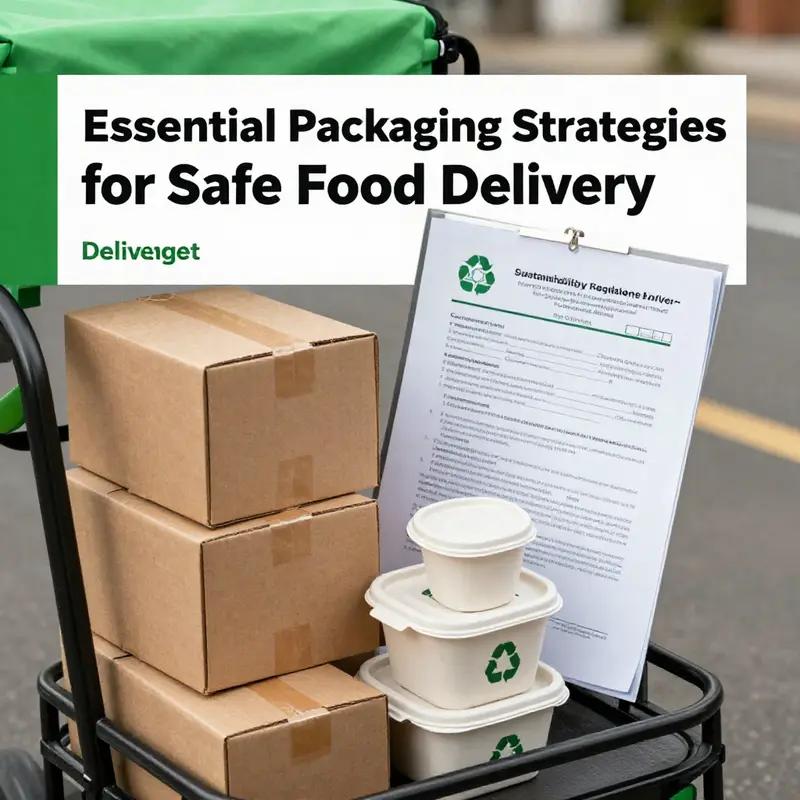 An example of insulated packaging using ice packs to maintain low temperatures for perishable foods.