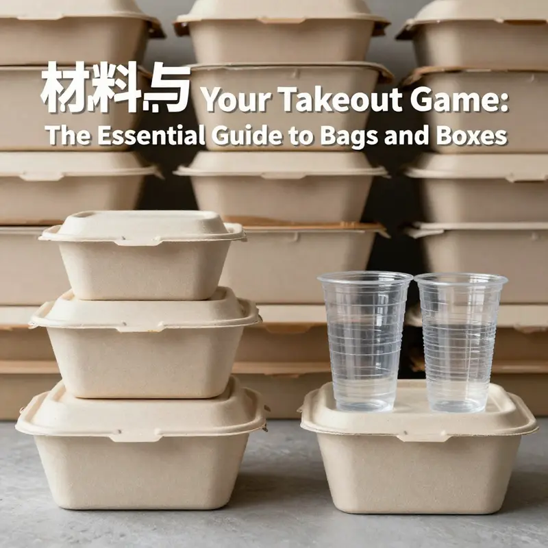 An array of takeout bags and boxes demonstrating various styles and functions for different food items.