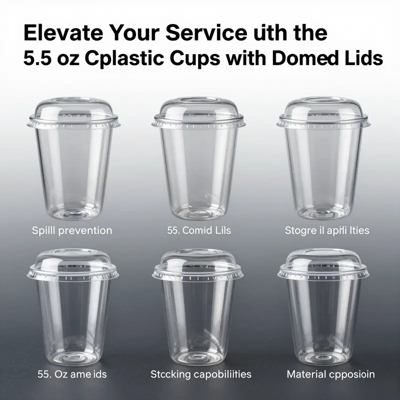 EcoQuality cups showcasing a vibrant collection of desserts, highlighting their usability for various occasions.