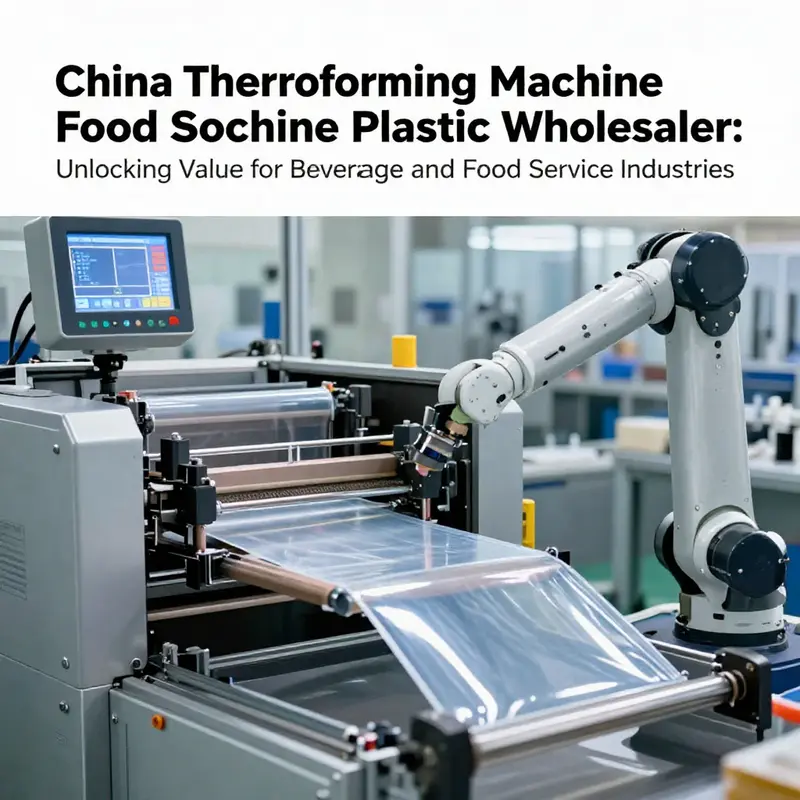 A modern Chinese factory producing plastic food containers using advanced thermoforming machines for wholesalers worldwide.