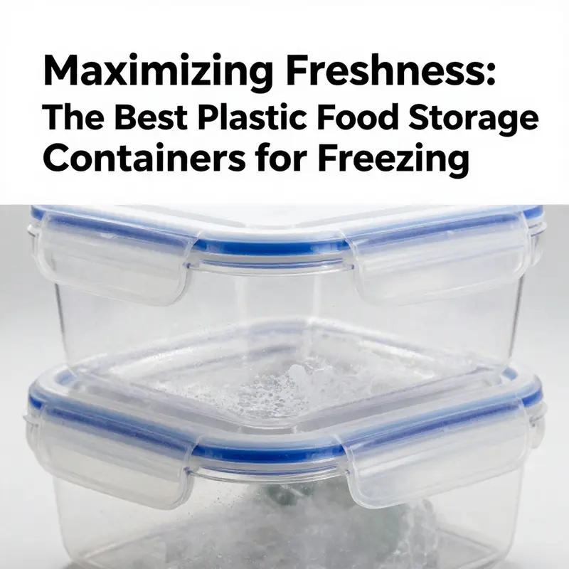 Showcasing high-quality, BPA-free plastic containers designed for safe food storage.
