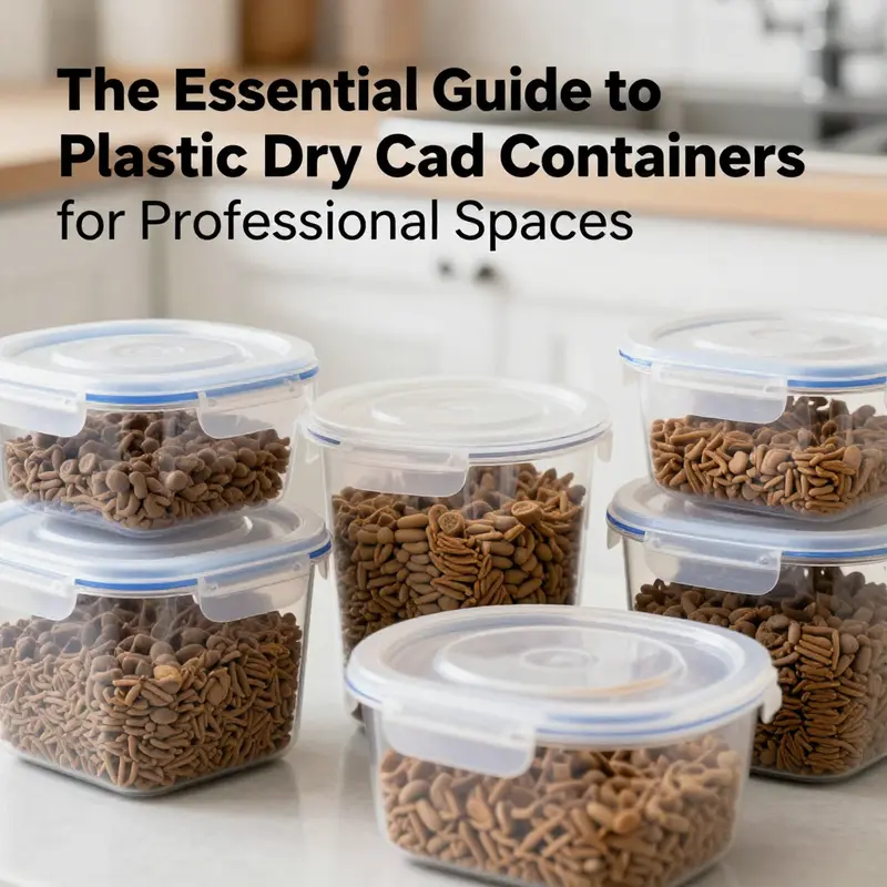 Explore key features of plastic containers designed for pet food storage.