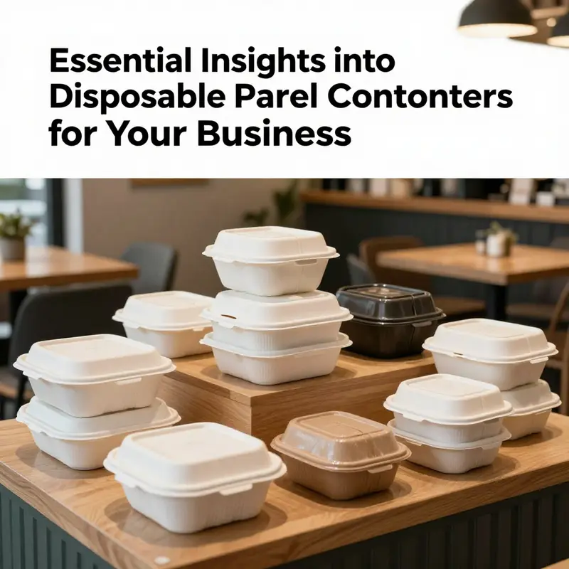 A variety of disposable food containers showcasing different materials suitable for diverse food service needs.