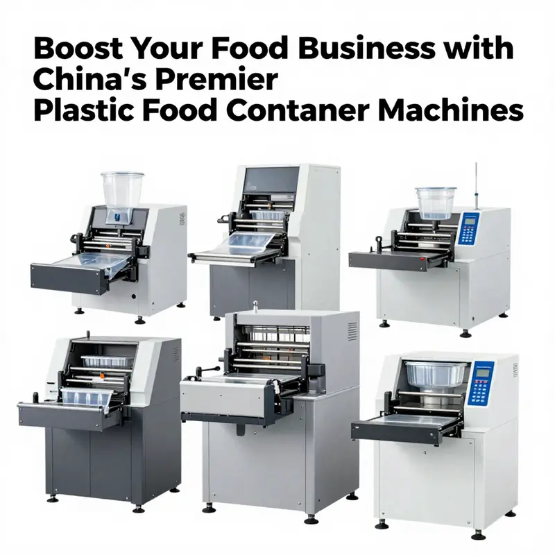 Advanced features of a plastic food container making machine enhancing productivity.