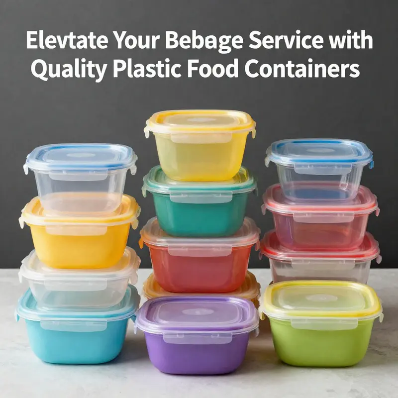 An overview of different materials used in plastic food containers, emphasizing their properties and applications.
