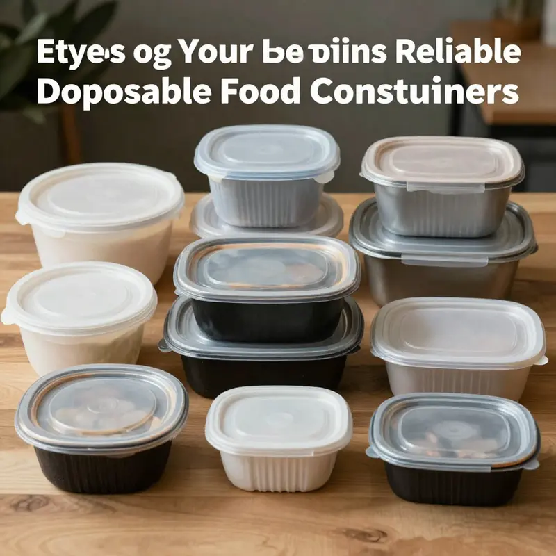 An assortment of disposable food containers with lids, highlighting their variety for different food service needs.