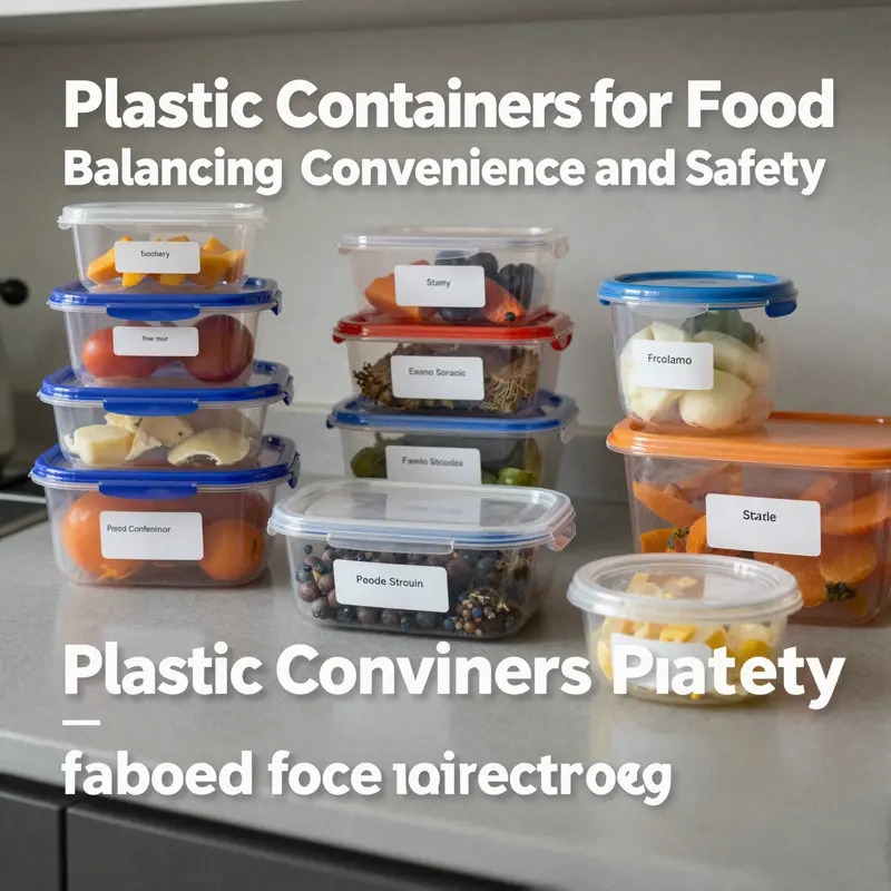 Understanding safety considerations while storing food in plastic containers.