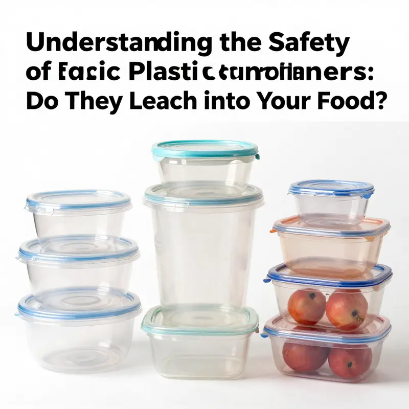 An overview of different plastic container types and their potential risks regarding food safety.