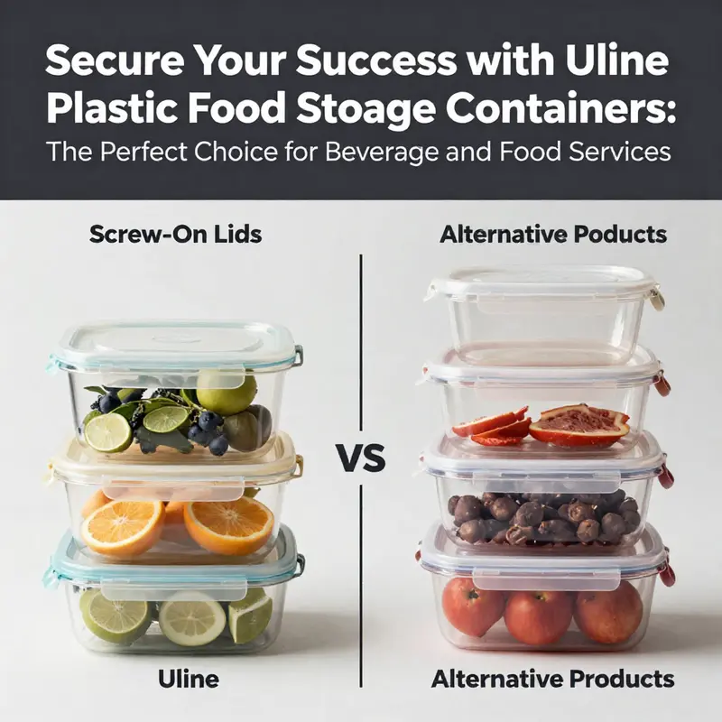 Uline plastic food storage containers made from durable, food-safe materials, ensuring safety for your culinary needs.