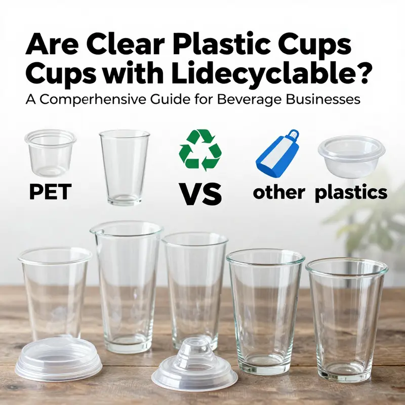 Types of plastics used in clear cups: a focus on recyclability.